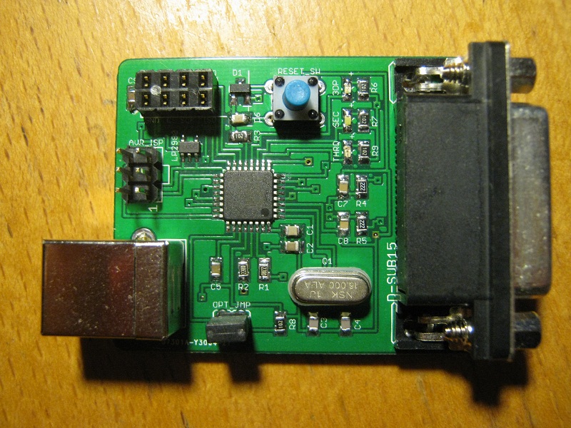 PCB top side